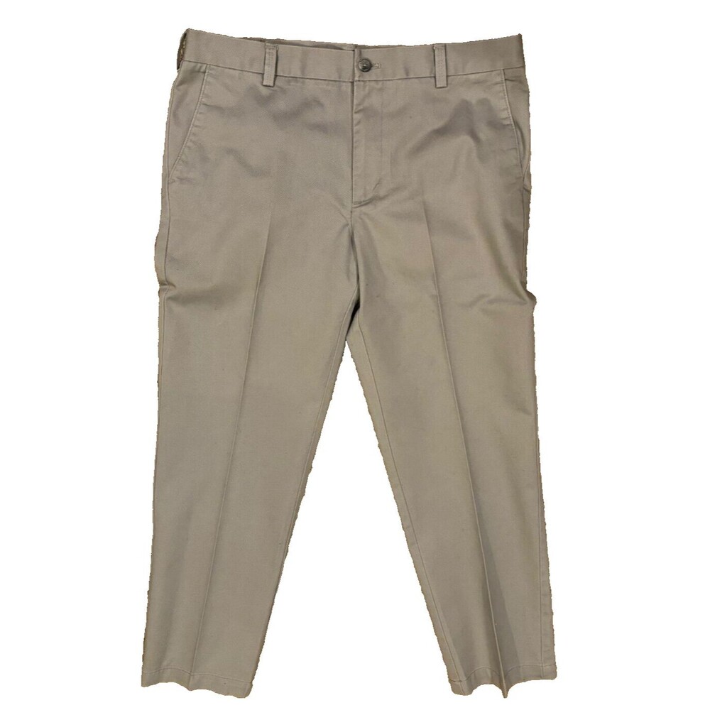 Izod Men's Chino Slin Fit  Straight Leg Chinos Pants sz 34 X 30 Gray Cotton